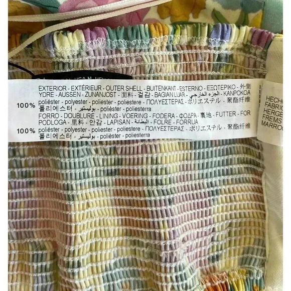 Zara Pastel Floral Halter Crop Top Size Medium Coquette Bloggers Favorite - Picture 6 of 6